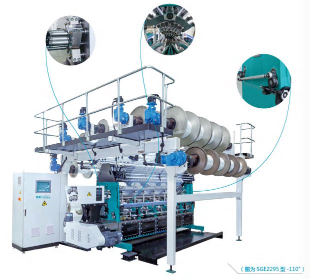 SGE2295(RD)High Speed Short Pile Fabric Warp Knitting Machine with Double Needle Bars